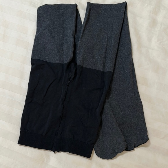 Black and Gray Tights with Elasticized Waistband - Picture 2 of 5